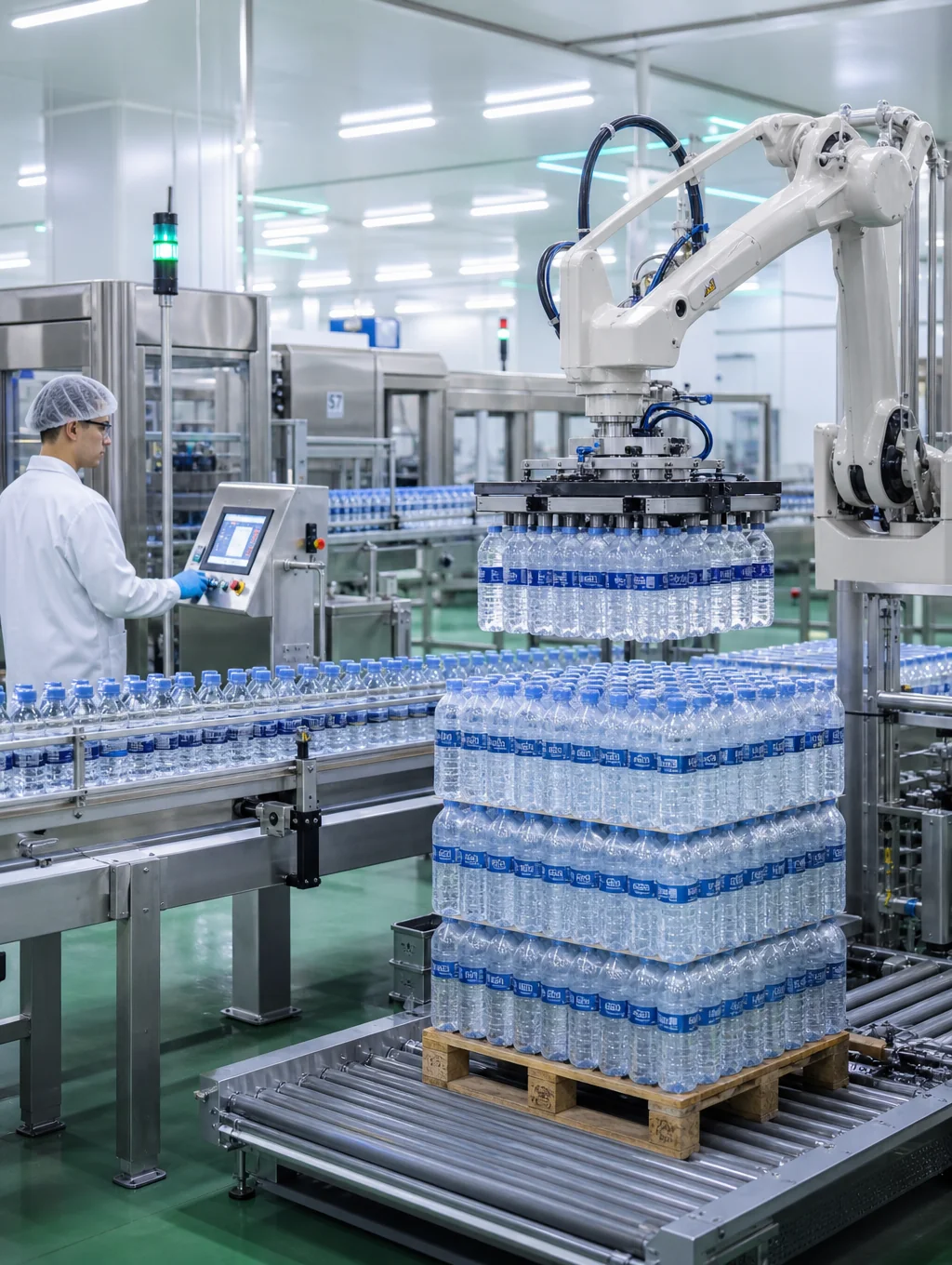 Advanced beverage bottling system with integrated quality control sensors