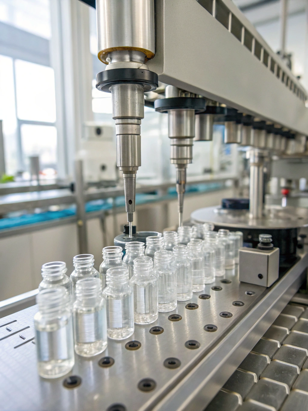 Sanitary piston filler for viscous food products